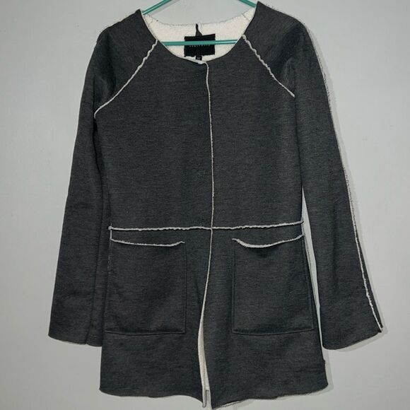 Sanctuary Sherpa Jersey Jacket-Size Extra Small - Picture 1 of 9